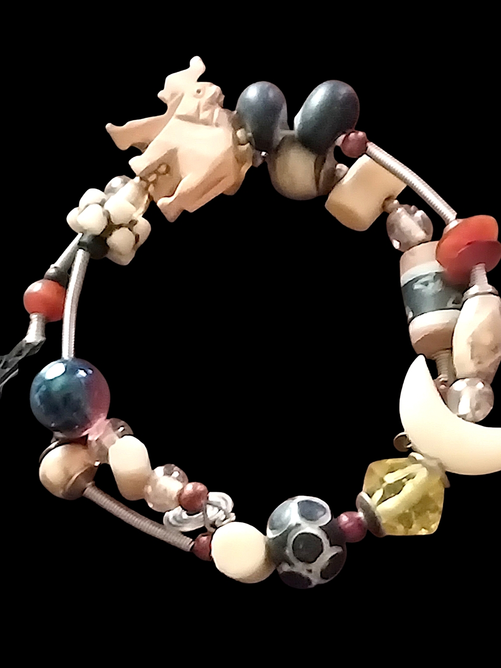 Handcrafted Multicolor Beaded  Bracelet -